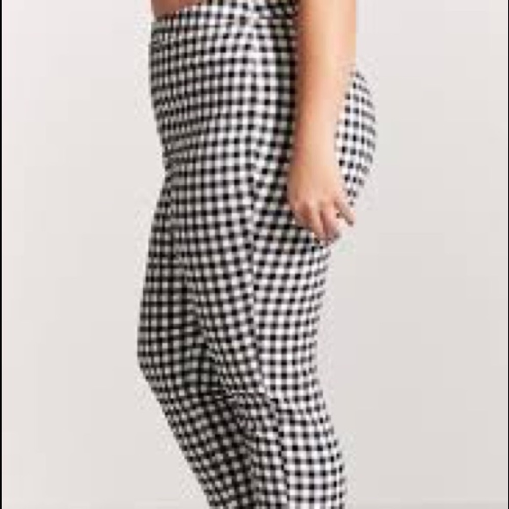 Forever 21 plus size gingham pants
